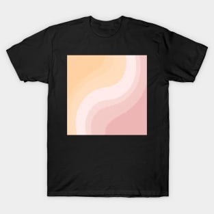 Peach and Rose Swirl T-Shirt